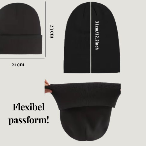 SilkesMössan – mjuk stickad mössa med silkesinsida