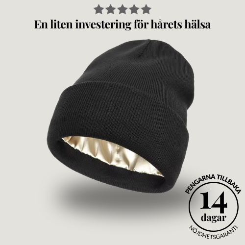 SilkesMössan – mjuk stickad mössa med silkesinsida